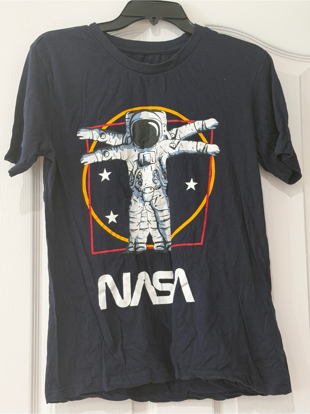 NASA Astronaut Graphic T-Shirt Black Size S American Dream Team Network